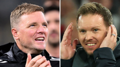Howe and Nagelsmann high on Man Utd's list if Carrick sacked